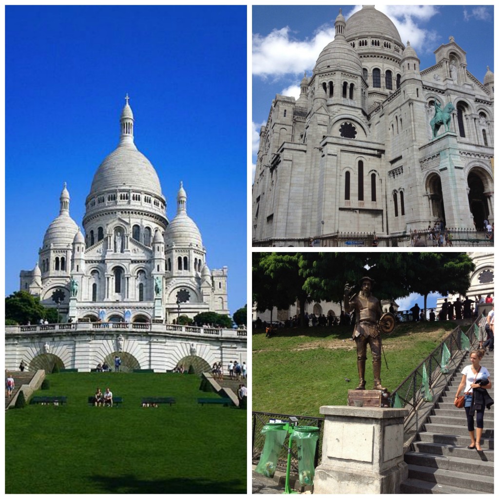 Sacré-Coeur Basilica, located at the summit of the butte Montmartre, the highest point in the city of Paris.