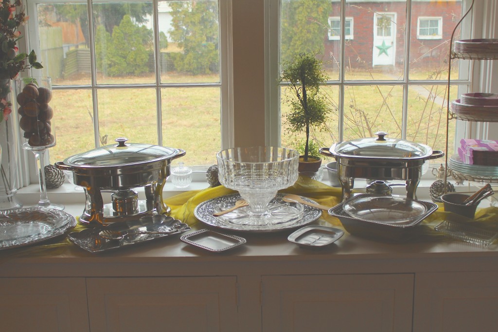  my food station for my Rockwood Soy Candle Home Party.