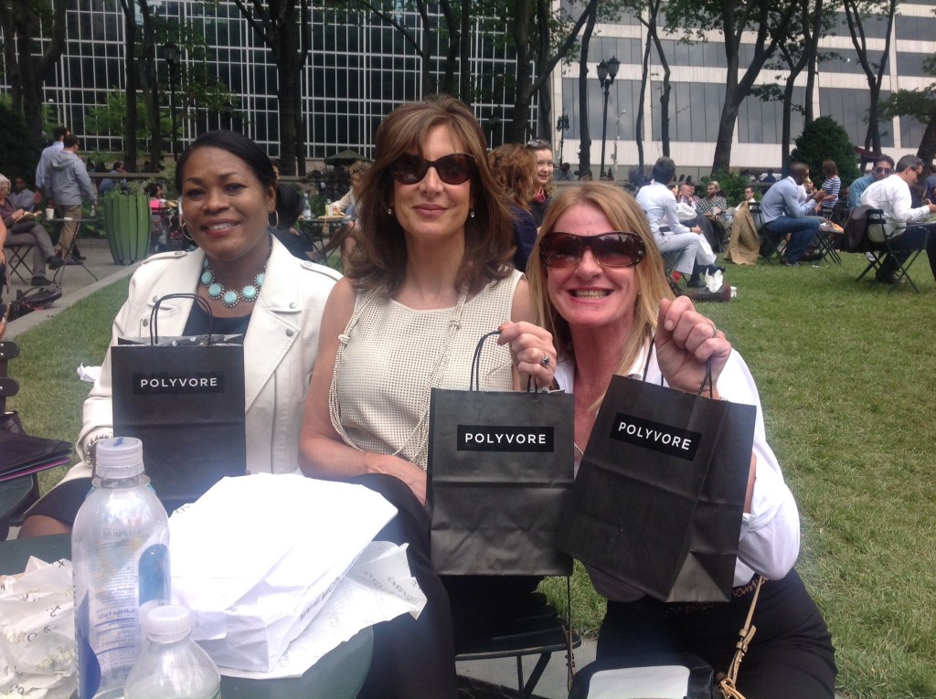 Some of Polyvore attendees in Bryant Park