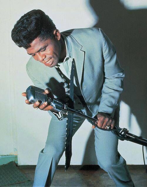 James Brown working the mike.