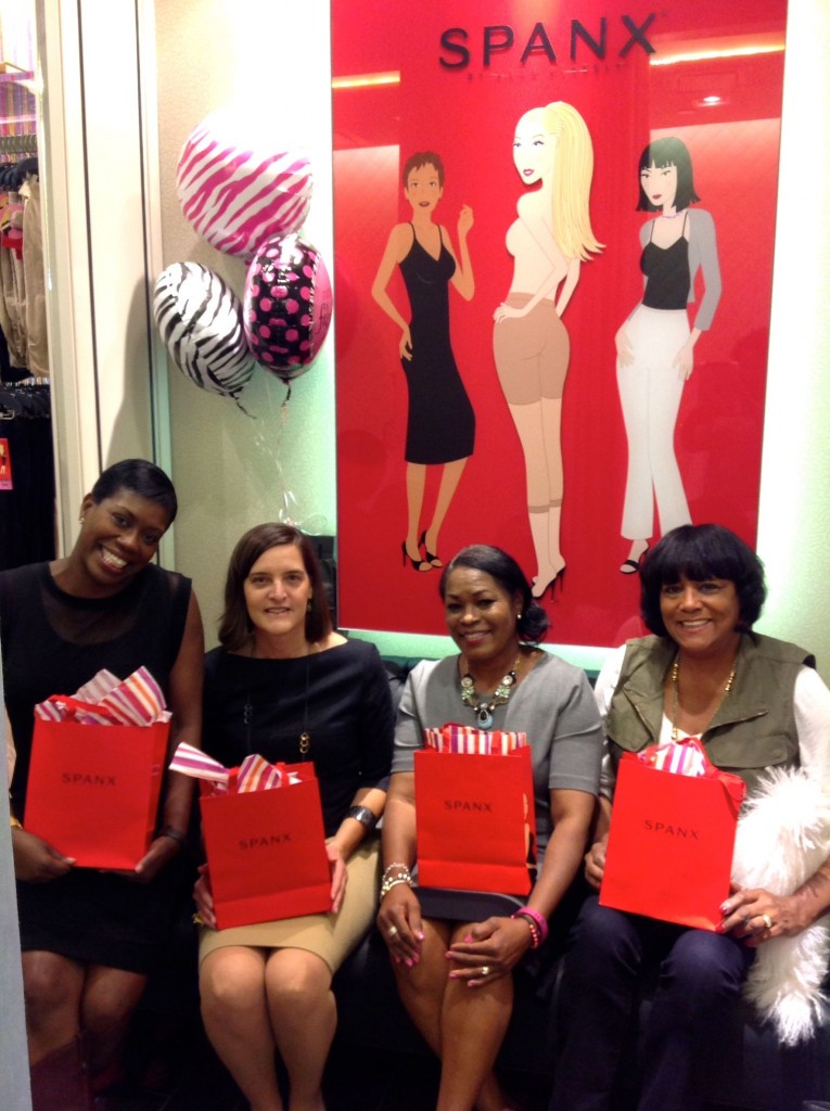 Polyvore Meetup group at the Spanx store in the King of Prussia Mall.