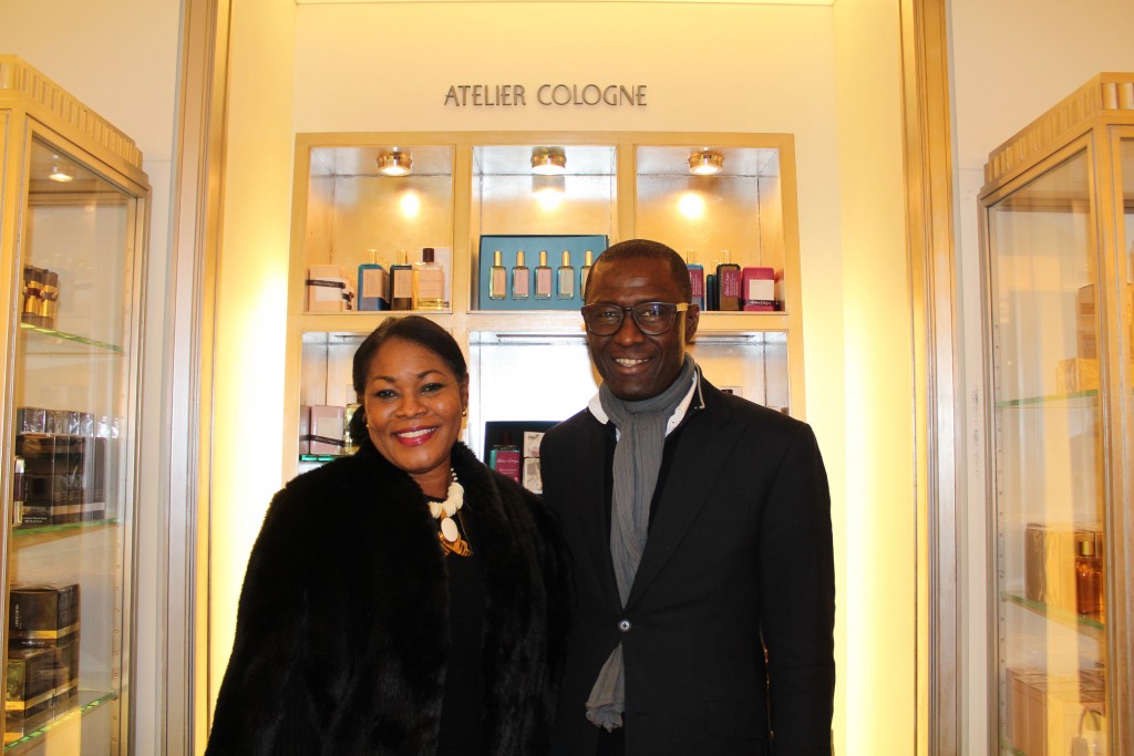at Bergdorf Goodman Beauty Bar with Atelier Cologne ambassador, Cyril