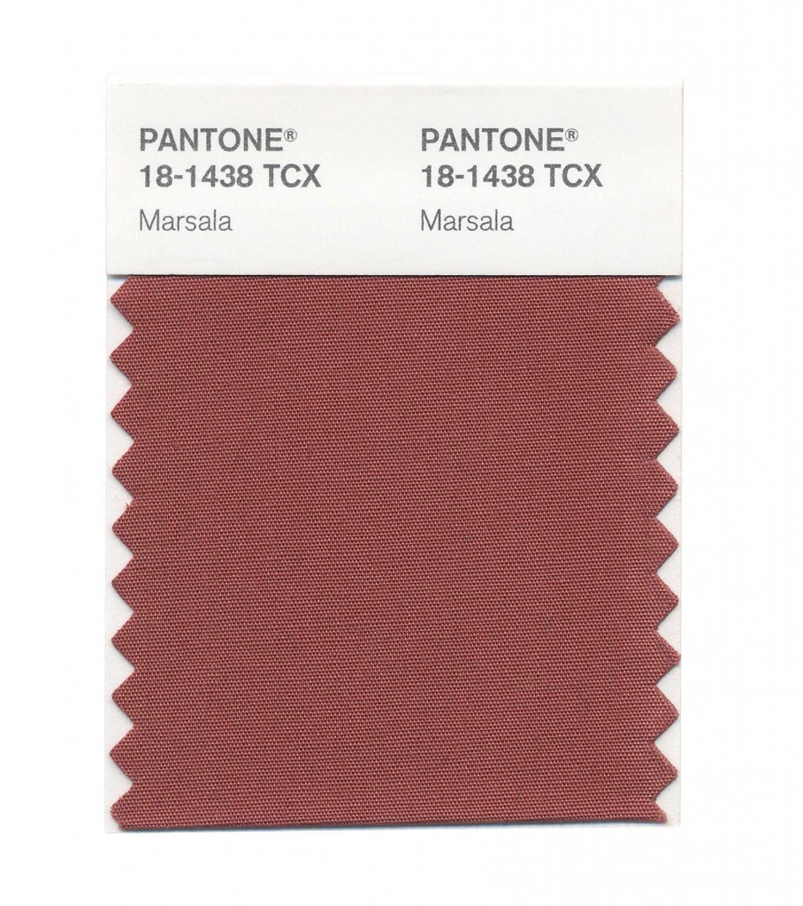 Pantone 2015 Color of the year: Marsala