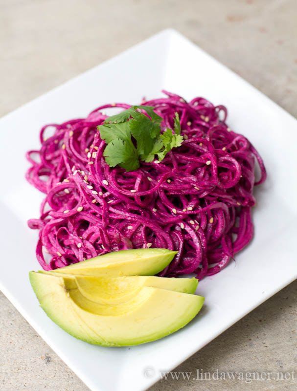 Spiralized Beets!