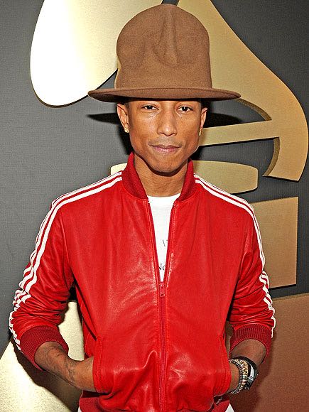 Pharrell Williams, singer, songwriter, rapper at the 2014 Grammys