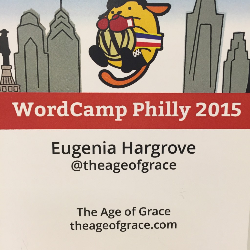 WordCamp Philly name badge