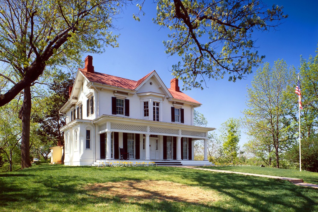 Frederick Douglass' Cedar Hill home in the Anacostia section of Washington, D. C .