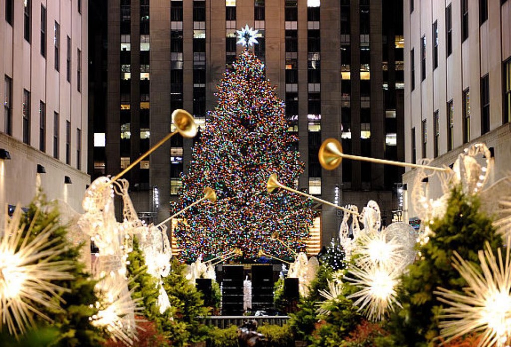The ultimate Manhattan lights, the Rockefeller Christmas Tree.