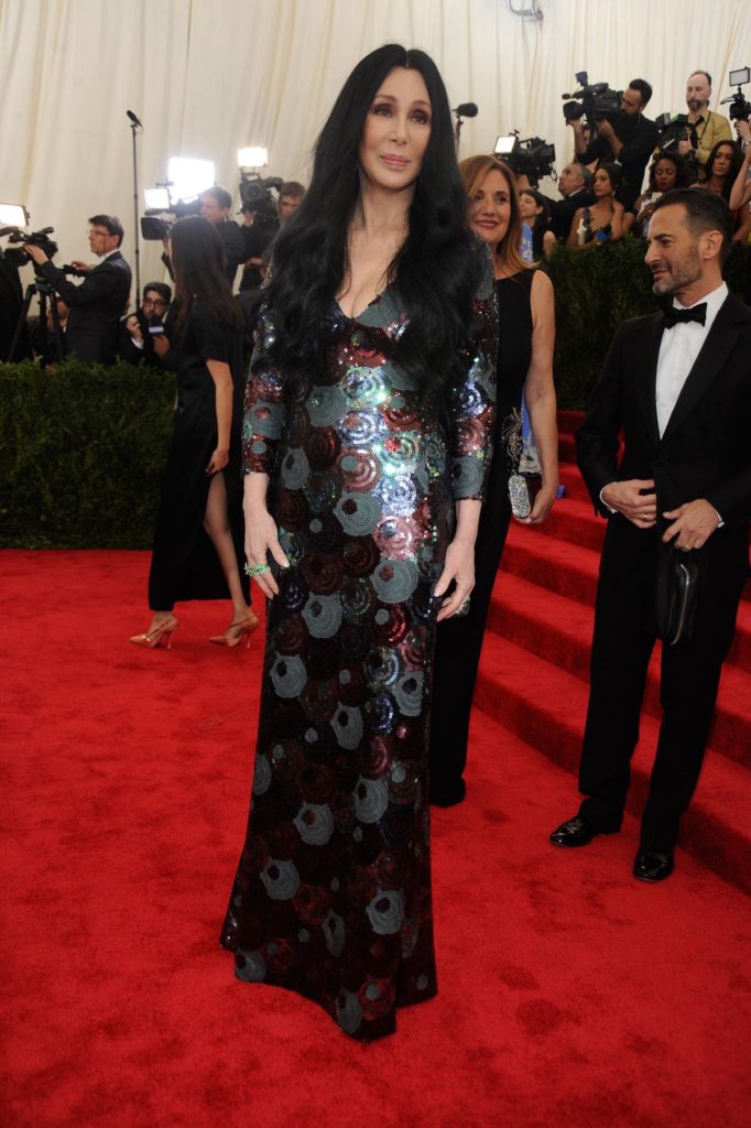 Singer and Actress Cher in Marc Jacobs at the 2015 Met Gala.