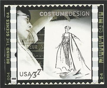 As part of a series of stamps issued by the U. S. Postal Service in February 2003. commemorating the behind-the-camera personnel who make movies, Edith Head was featured on one to honor costume design.