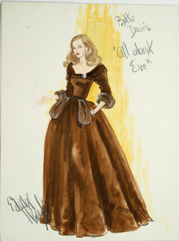The off-the-shoulder hostess gown Bette Davis wore in All About Eve.