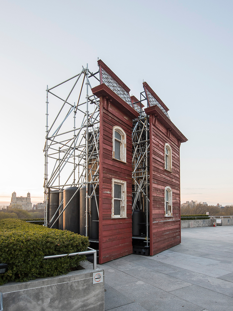 Cornelia Parker's illusionary structure atop the Metropolitan Museum of Art's Garden Rooftop.