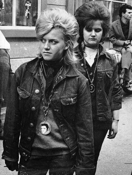 My Denim Journey. 1962 photo of Elvis fans in Zurich wearing denim jackets and jeans.