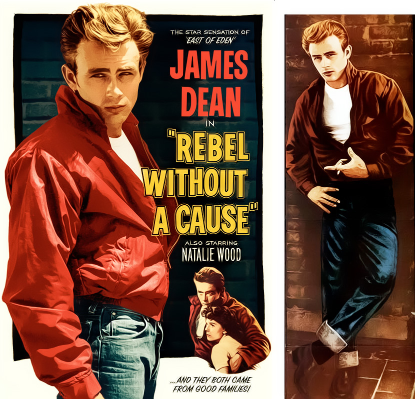 My Denim Jean Journey. 1955 movie, Rebel Without A Cause with James Dean.