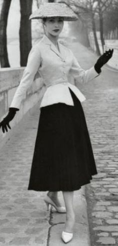 Yes, Mr. Dior. S/S 1947 'Bar" by Christian Dior. The signature ensemble of the first collection - Christian Dior's line shown in February 1947.
