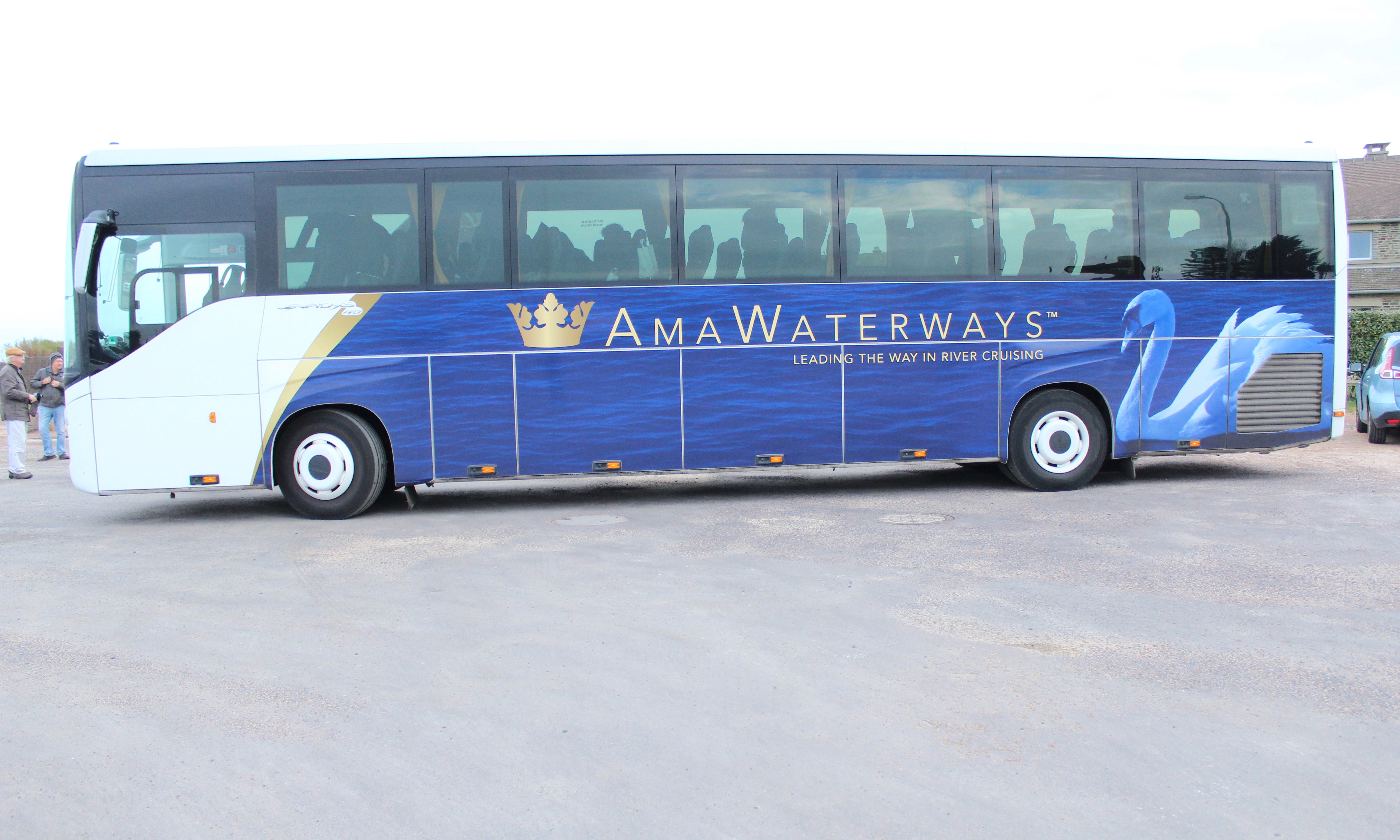 My Paris Trip, "'S Marvelous." Ama Waterways bus that took us on our many tours when not gliding along the Seine River.