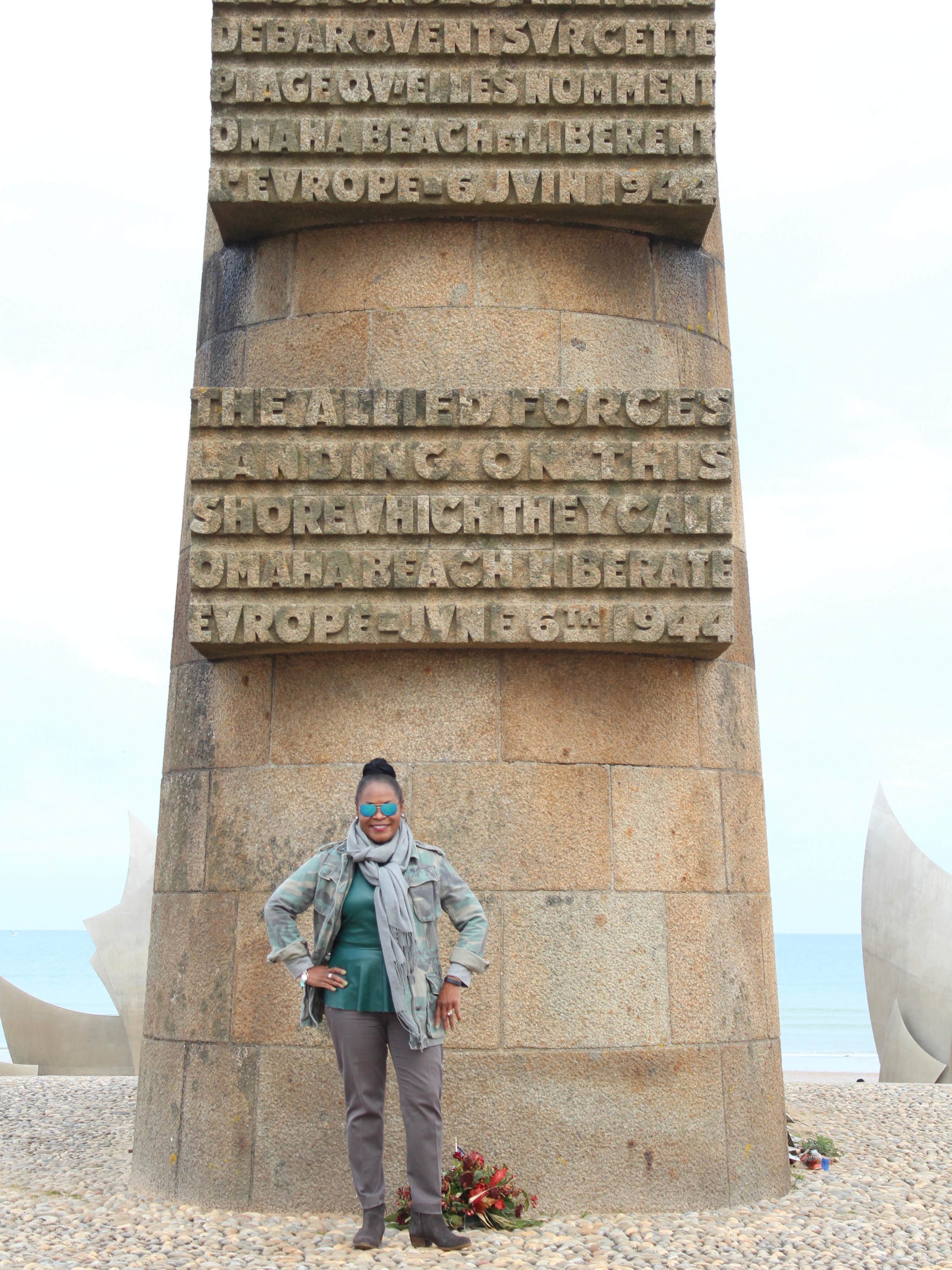 My Paris Trip, "'S Marvelous. Location: Omaha Beach, LIberation Monument. Wearing: Free People 