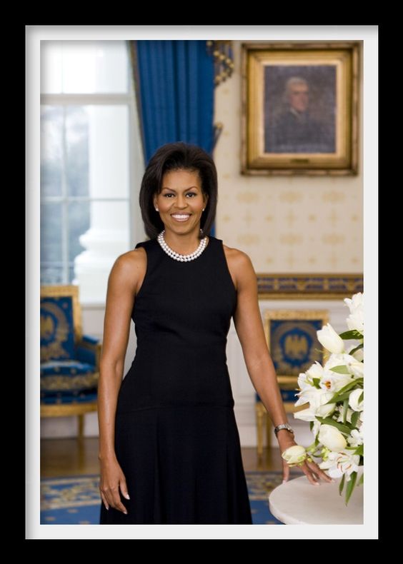 Michelle obama black clearance dress