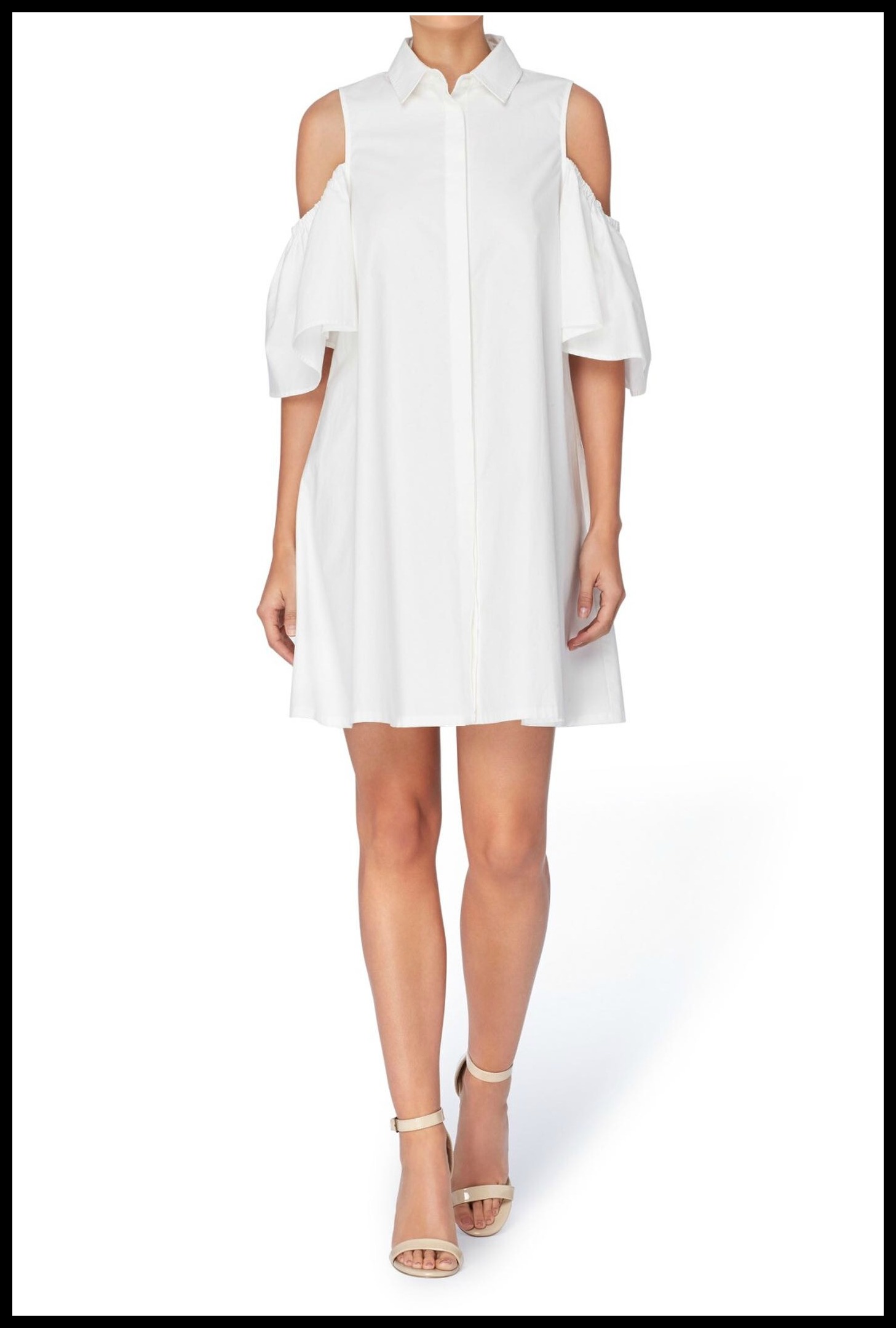 Cold Shoulder Shirtdress