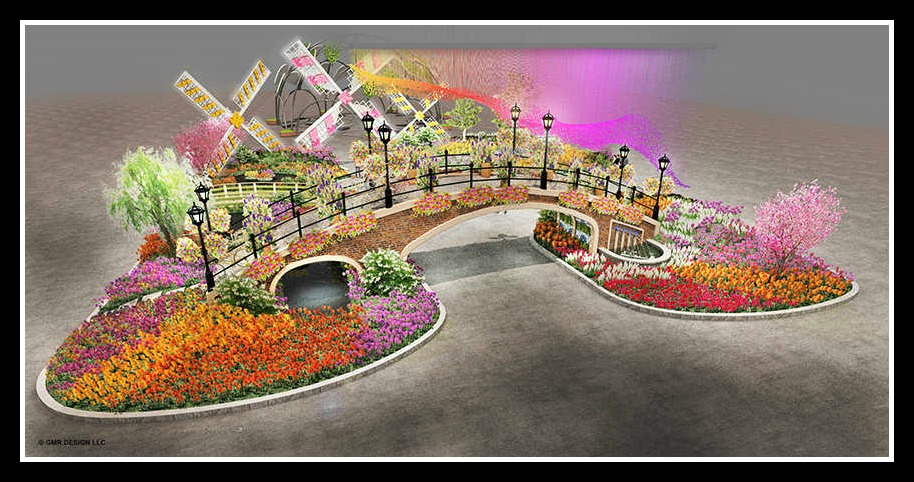 Tip-Toe Through the Tulips. Holland: Flowering the World. The 2017 Philly Flower Show. 