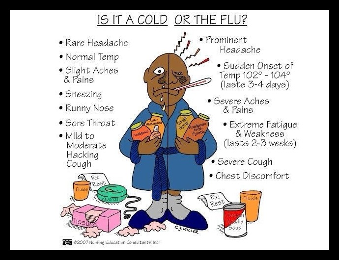 Is It a cold or the flu? Fall into Good Health by knowing the difference.