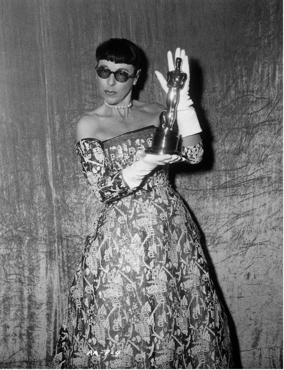 Edith Head With one of her many costume designer Oscars