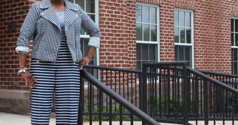 Mixing of Prints: Gingham and Stripes