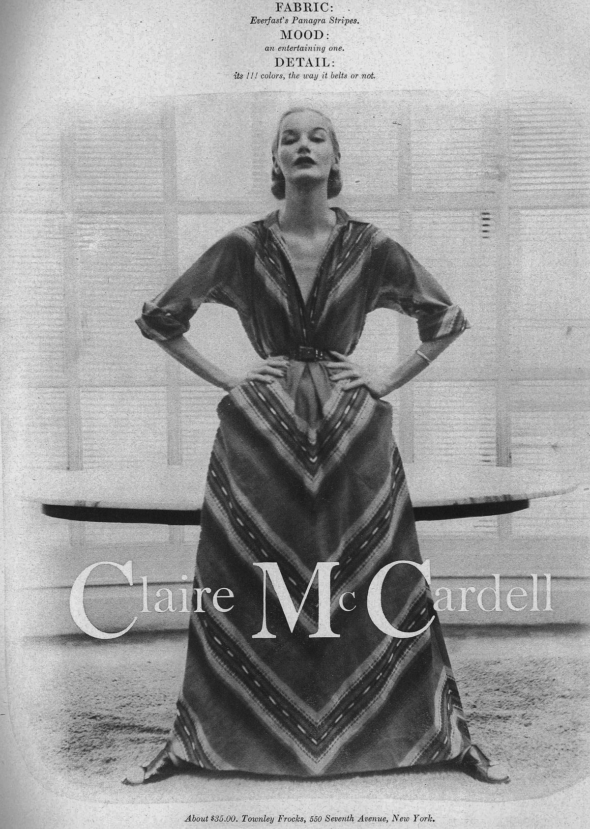 Remembering New York Fashion Designer Claire McCardell * Age of Grace