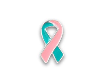 Ovarian Breast Cancer Awareness Ribbon