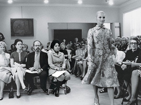 Eunice Johnson at 1971 Pauline Trigere Fashion SHow