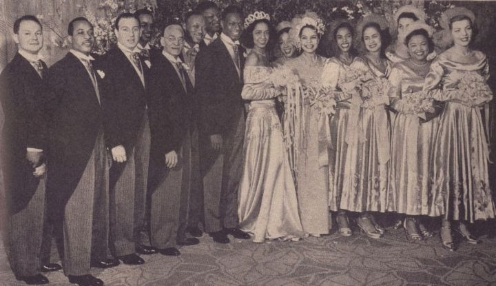 1948 Wedding Photo of Nat King Cole and Maria Ellington