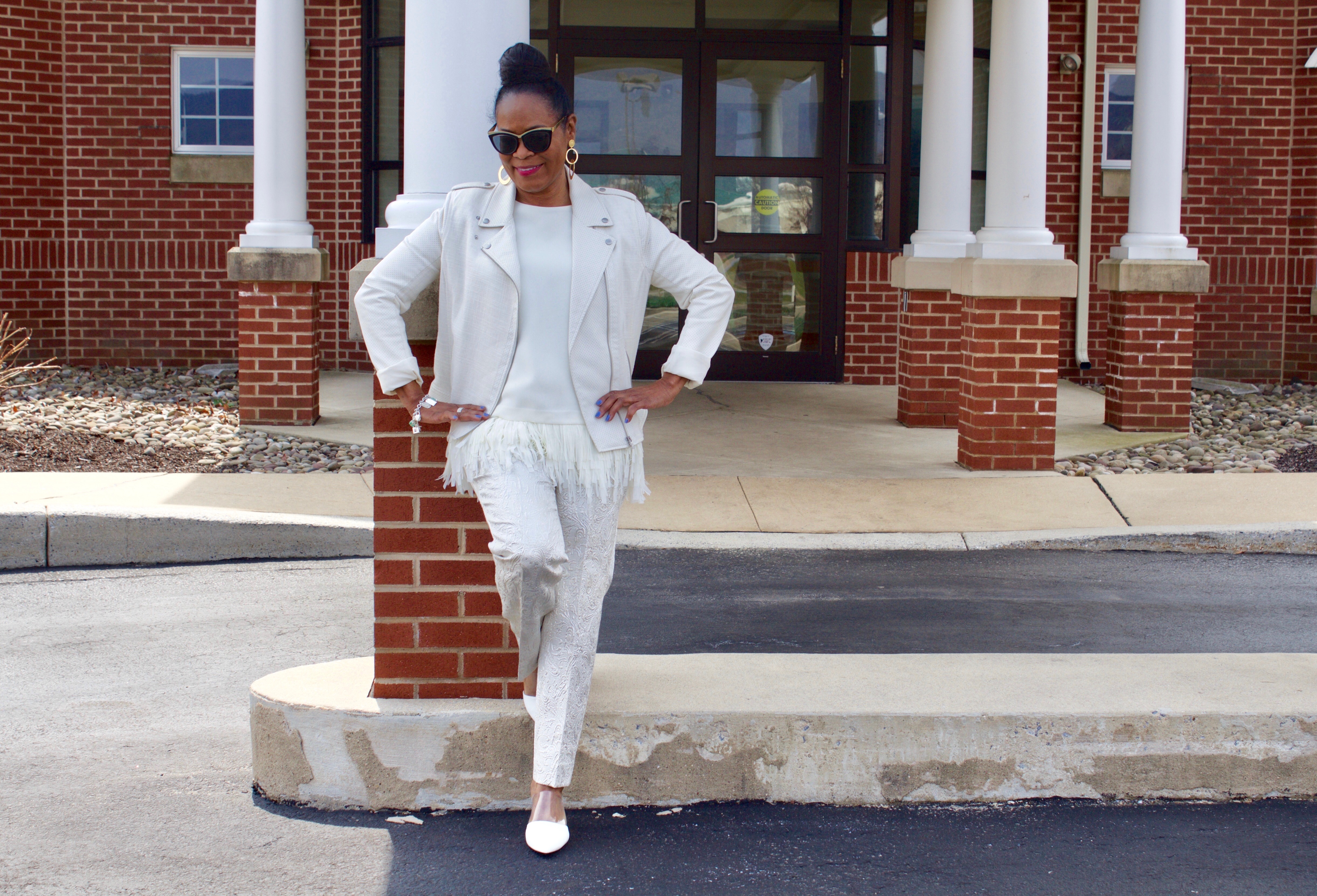 All White Look for Ruth E. Carter Costume Designer Blog Post