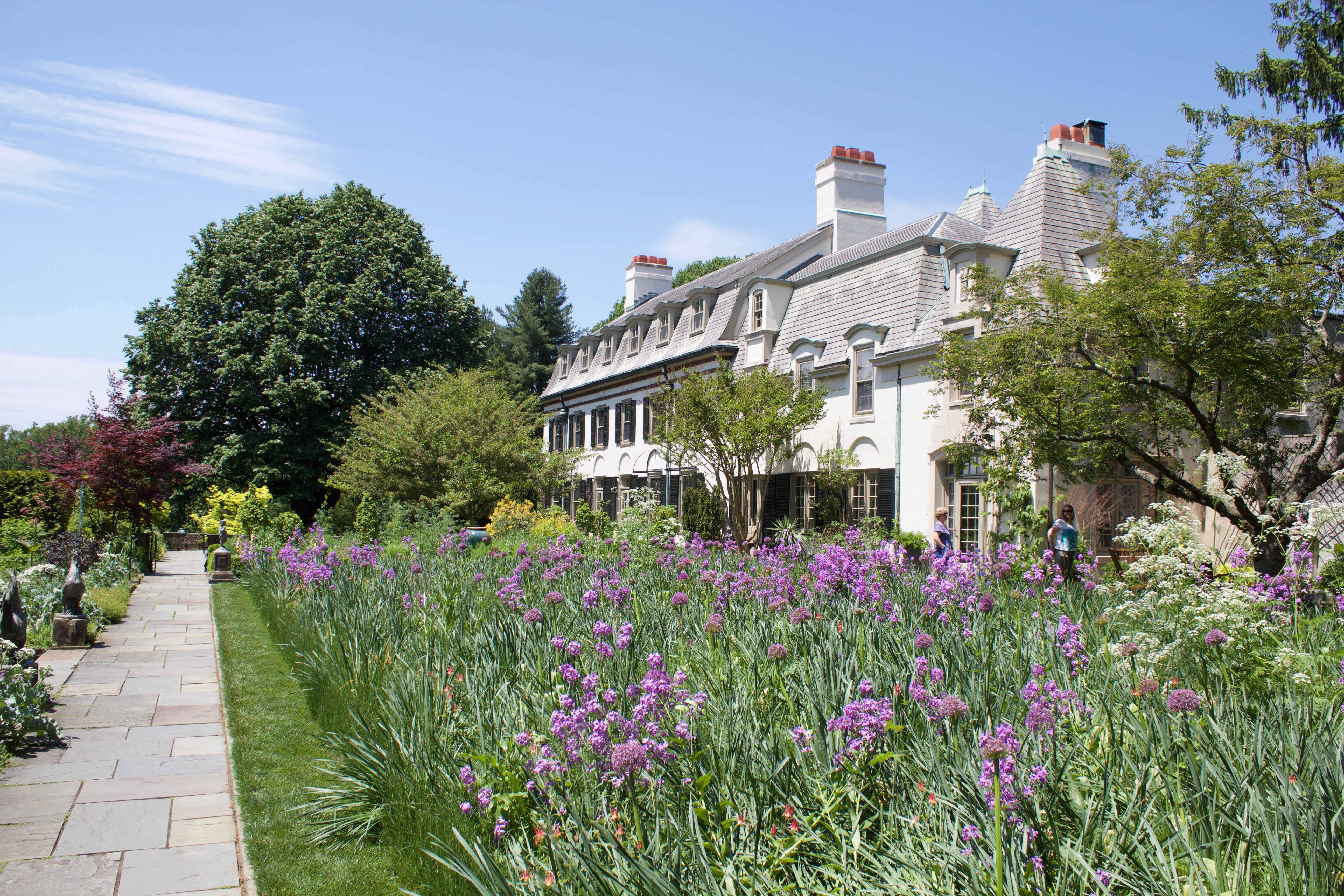 Chanticleer Main House during spring