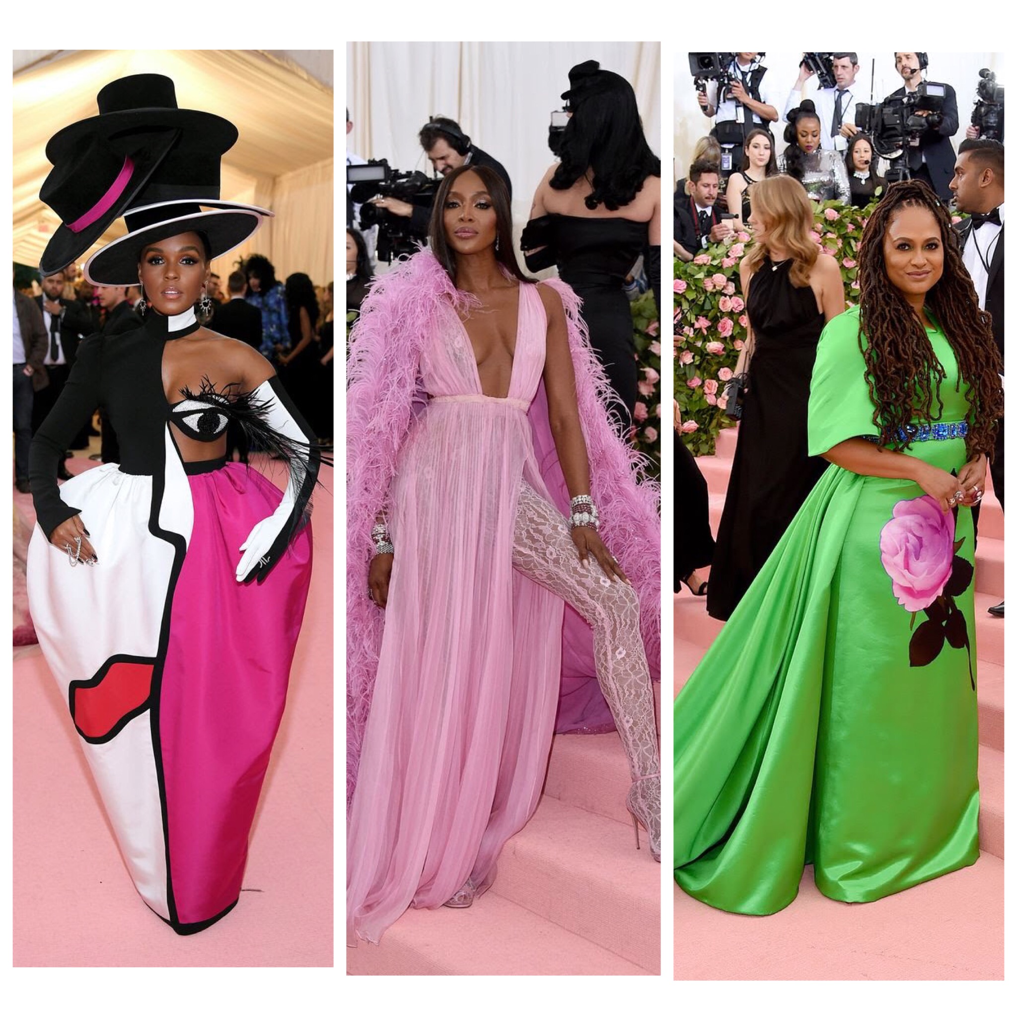 MOre Campy Looks at the 2019 Met Gala: Janelle Monae, Supermodel Naomi Campbell, and Filmmaker Ava DuVernay