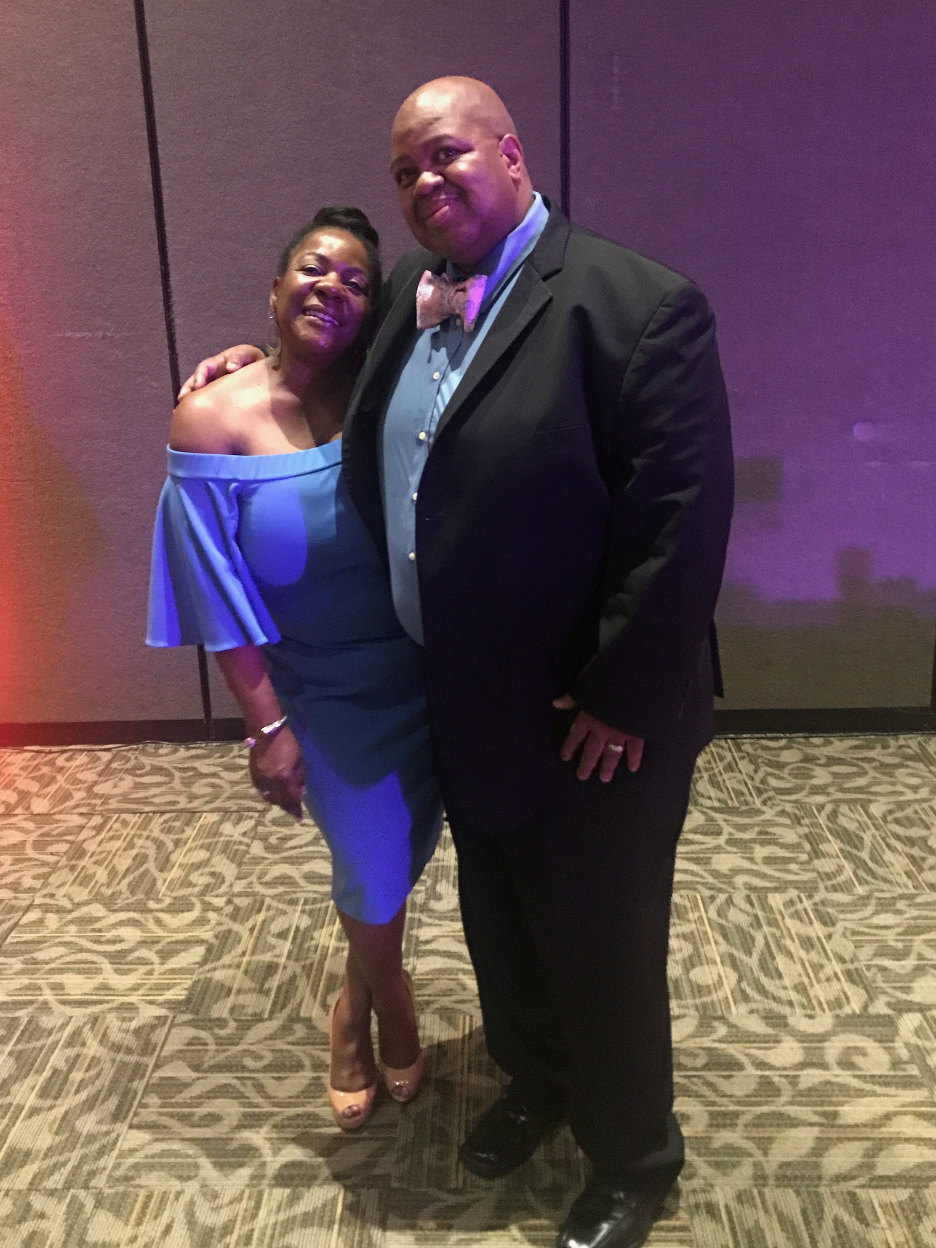 Mr. and Mrs. Tony Jackson at the 2019 Club Twenty-One DInner Dance
