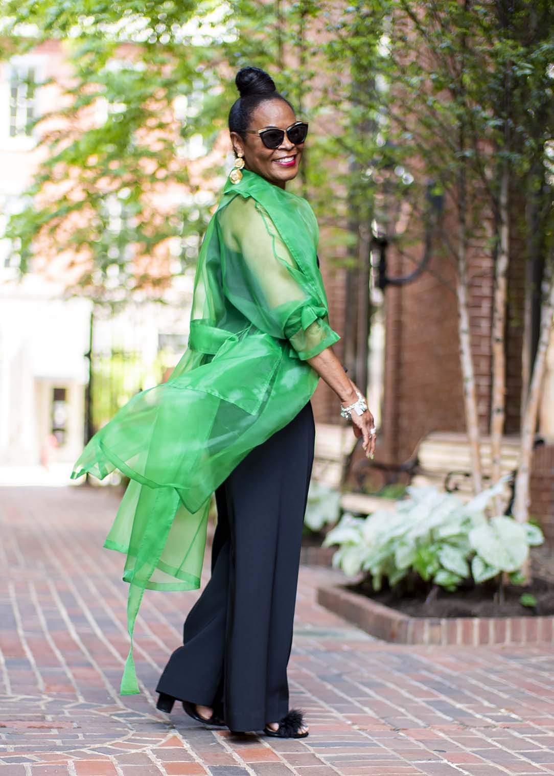 Frascara Black Jumpsuit; My Happy Harmony Hue - Emerald Green. Photos: Face Forward Photography - Kenya Jones