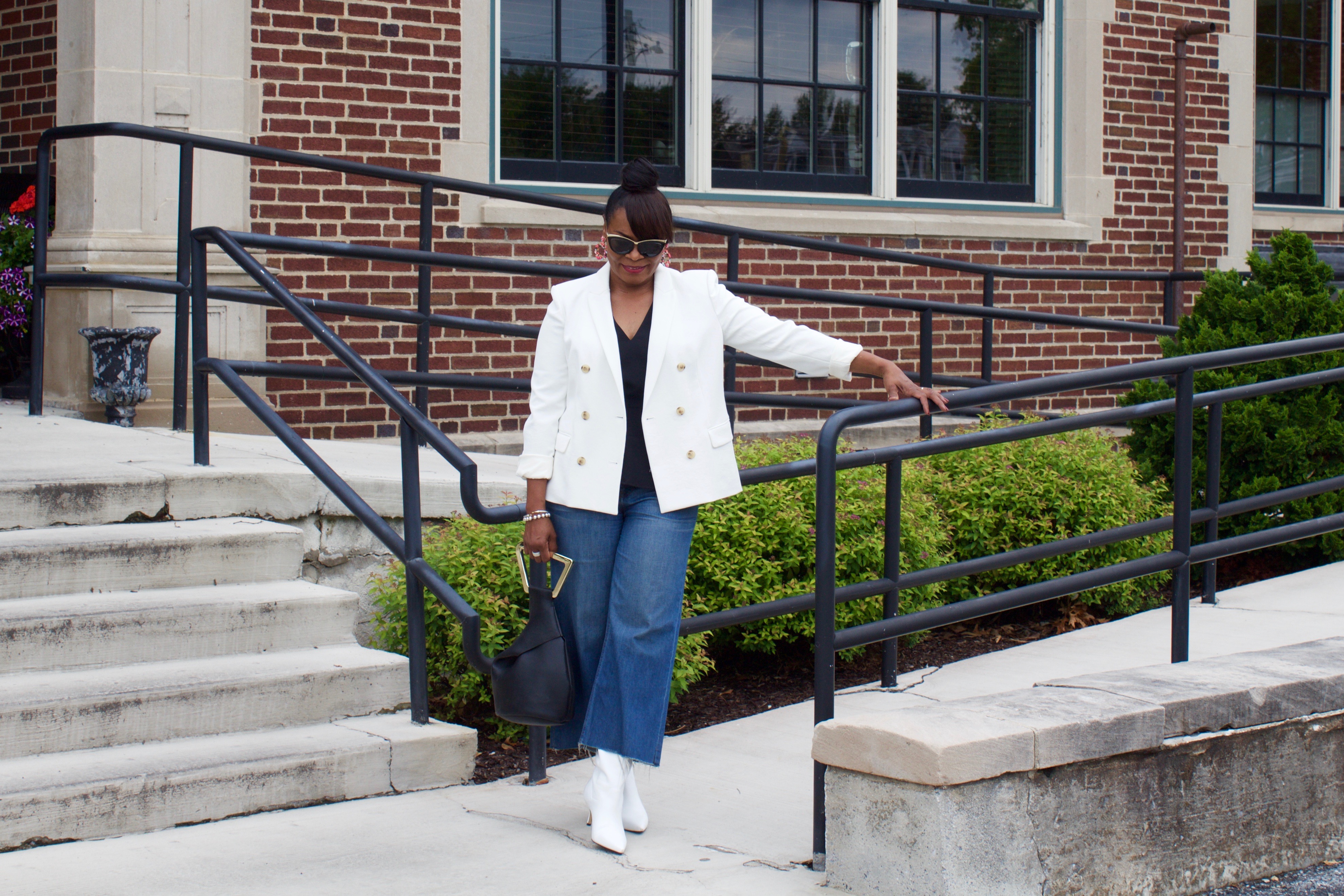 White Blazer With Jeans; White After Labor Day