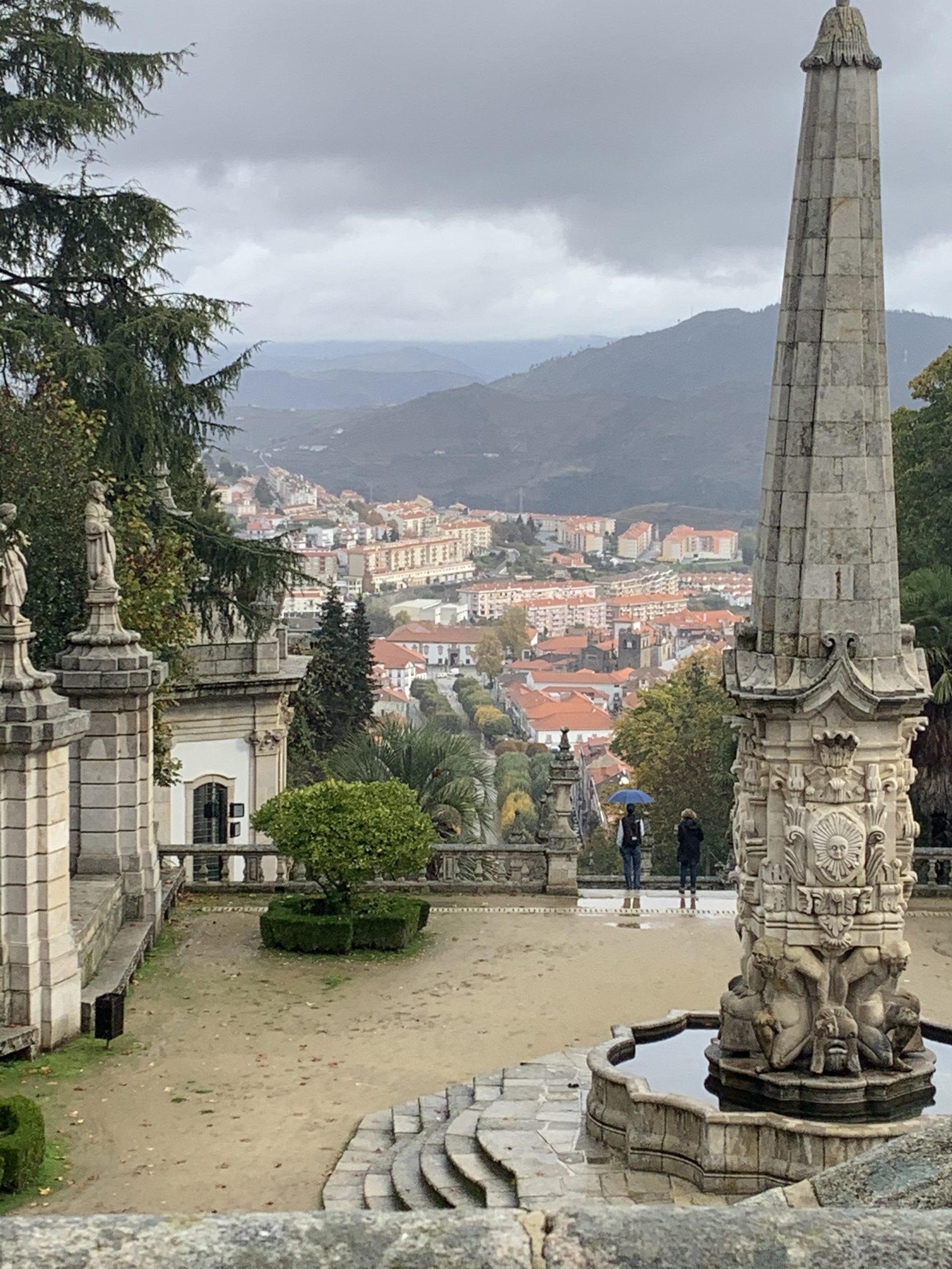 View of Lamego, Portugal from Sanctuary of Our Lady Of Remedies