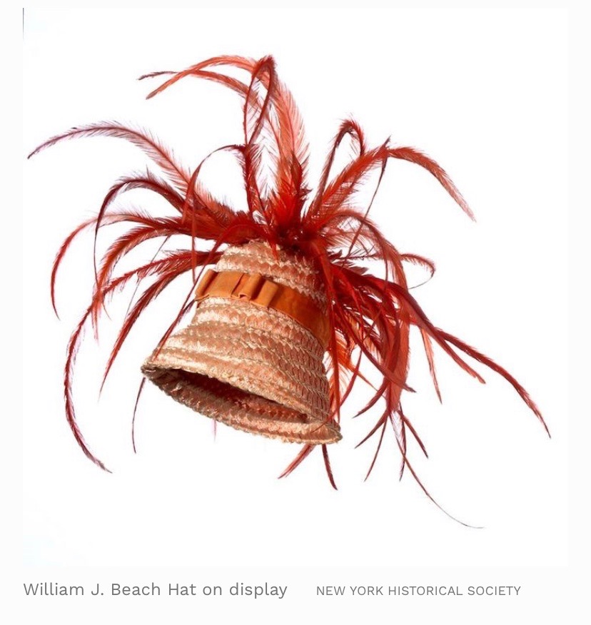 New York Historical Society photo of William J. (Bill Cunningham) Beach Hat