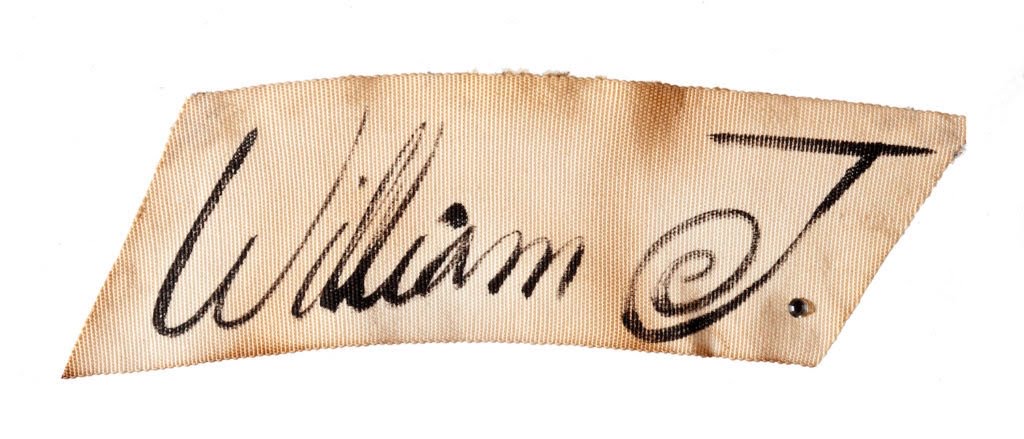 William J label - Bill Cunningham's Hat Label