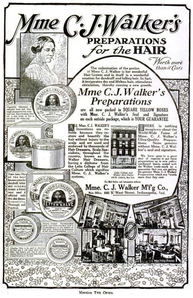 Vintage Ad for Madame C.J. Walker Products