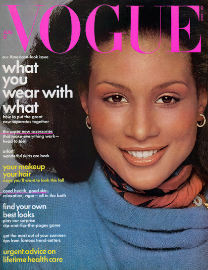 1974 Supermodel Beverly JohnsonVogue Cover