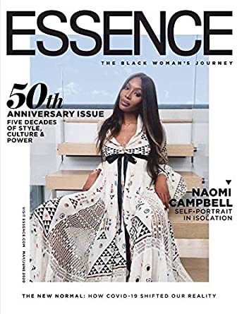 Supermodel Naomi Campbell on the 50th Anniversary issue of Essence Magazine