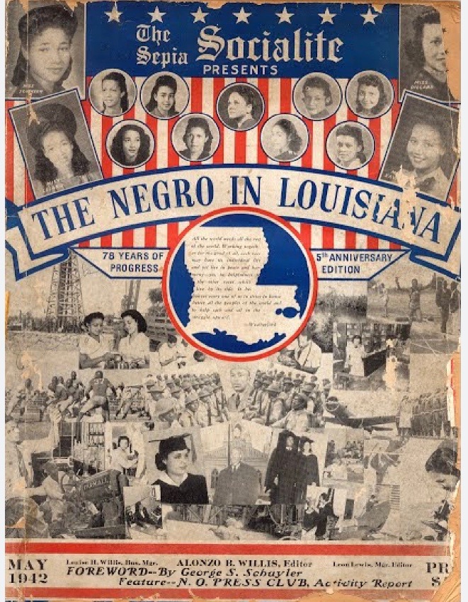 New Orleans The Sepia Socialite, a magazine for African American women from 1936 - 1938