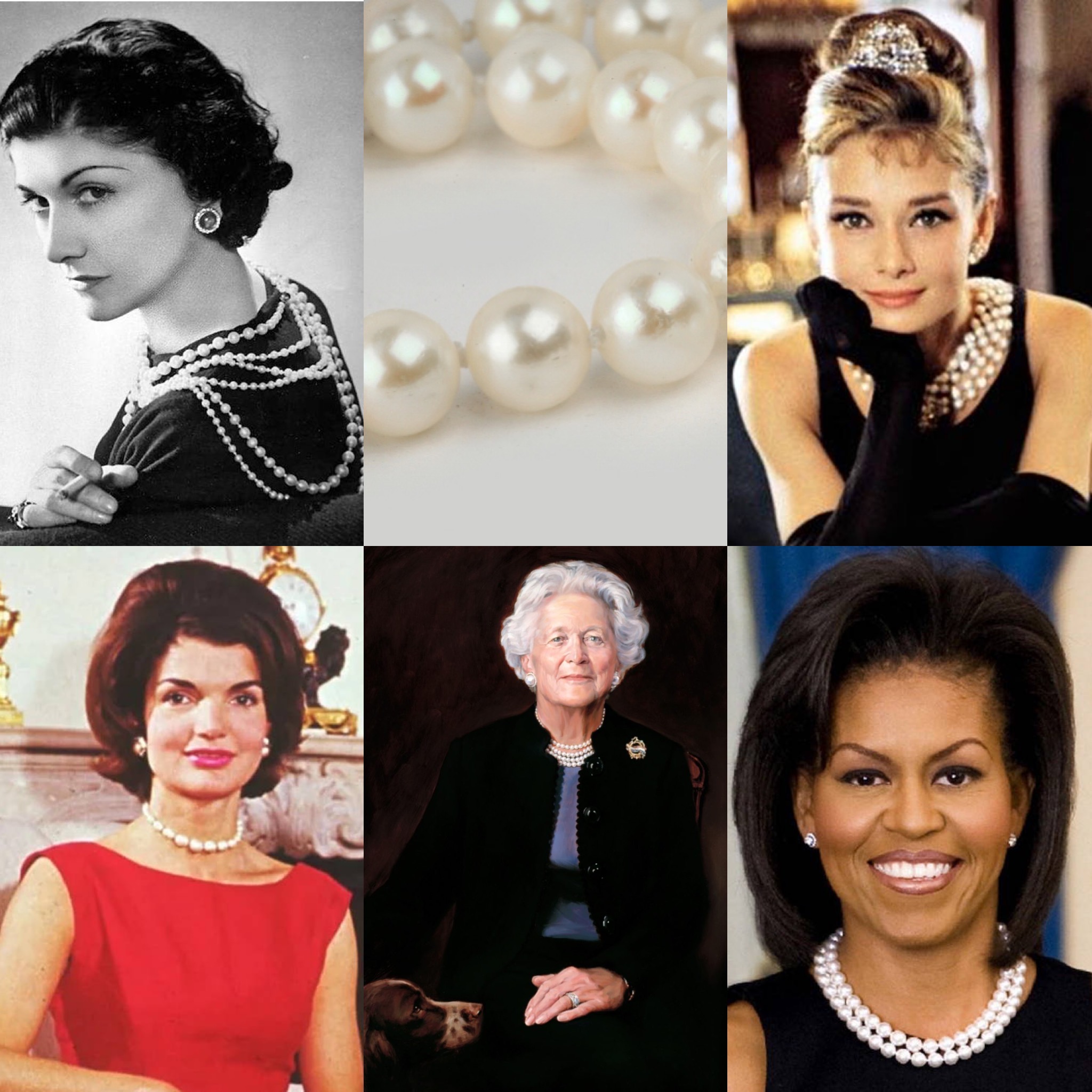 Iconic Ladies AKA Cool-Girls Rocking Pearl Necklaces