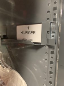 Hilfiger Signage at the PVH Archives