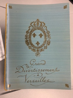 Invitation to the Grand Divertissement à Versailles on November 28, 1973