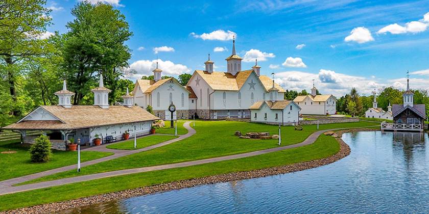 Stone Gables Estate - home of the iconic historic Gothic Revival Star Barn