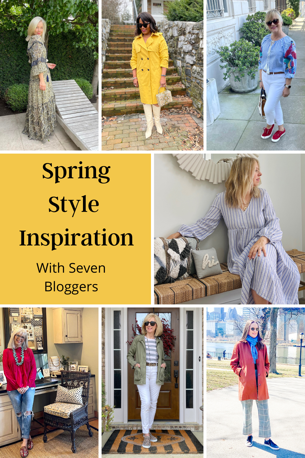 Spring Style Inspiration with Seven Bloggers all over the age of 50