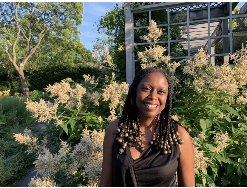 Horticulturist Wambui Ippolita, won Best in Show, Landscape at the 2021 Philly Flower Show